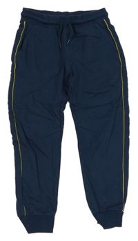 Tmavomodré tepláky s proužky 