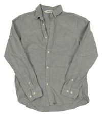 Šedá melírovaná košile H&M