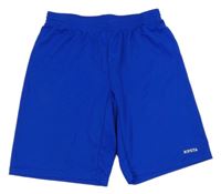 Safírové sportovní funkční kraťasy s logem Kipsta