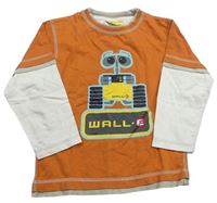 Oranžovo-smetanové triko s Wallem Disney