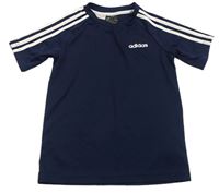 Tmavomodré sportovní tričko s logem Adidas 
