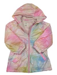Barevná nepromokavá podzimní parka s kapucí Matalan