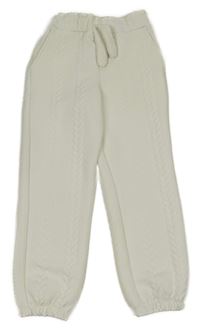 Bílé vzorované teplákové kalhoty Kids 