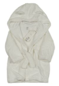 Nové - Bílý froté župan s kapucí F&F