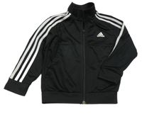 Černá propínací sportovní mikina s logem Adidas