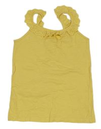 Žlutý top s volánky Kids