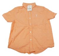 Nové - Oranžová košile s výšivkou Next