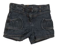 Tmavomodré riflové kraťasy Sergent Major