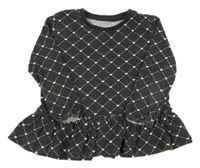 Zelená peplum tunika se srdíčky Matalan