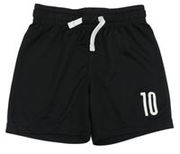 Černé sportovní kraťasy s číslem H&M