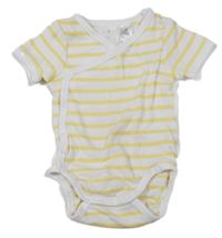 Bílo-žluté pruhované zavinovací body H&M