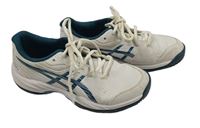 Bílo-petrolejové gelové botasky s logem Asics vel. 35