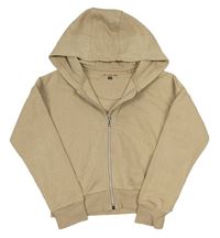 Béžová propínací crop mikina s kapucí F&F