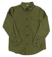 Khaki košilová bunda M&S