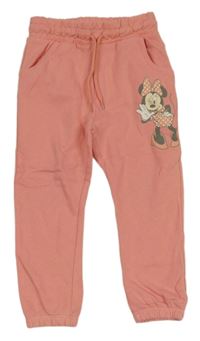 Broskvové tepláky s Minnie Disney