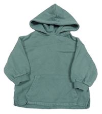 Khakišedá oversize mikina s kapsou a kapucí Next