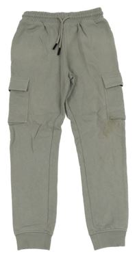 Šedé cargo slim tepláky Next