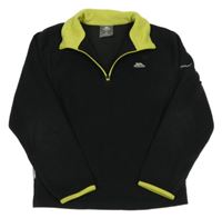 Černá fleecová funkční mikina s logem TRESPASS