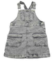 Šedé plísňové riflové šaty H&M