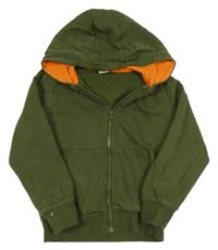 Khaki propínací mikina sk kapucí PEPCO