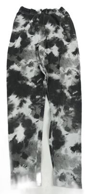 Černo-šedo-bílé batikované legíny PRIMARK