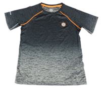 Šedo-černý melírovaný sportovní fotbalový dres FC Bayern München 