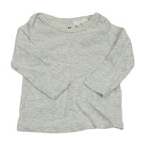 Světlešedé melírované triko H&M