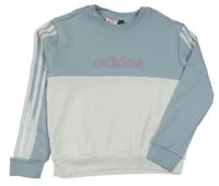 Světlemodro-bílá mikina Adidas
