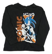 Černé triko se Sonicem 