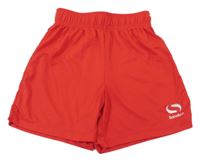 Červené sportovní kraťasy s logem Sondico