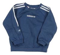 Modrá mikina s logem Adidas