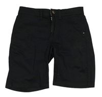 Černé plátěné regular fit chino kraťasy Quiksilver