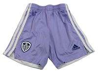 Lila fotbalové funkční kraťasy - Leeds United Adidas