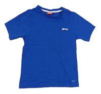 Modré tričko s logem Slazenger