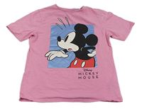Růžové tričko s Mickeym zn. Primark