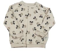Béžová propínací mikina s Mickeym M&S
