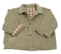 Písková manšestrová zateplená košilová bunda George