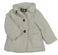 Světlešedá huňatá podšitá bunda F&F