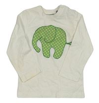 Bílé triko se slonem Mexx