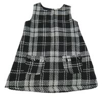 Černo-bílé kostkované šaty H&M
