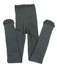 Tmavošedé melírované punčocháče