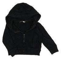 Černá propínací mikina s kapucí Pep&Co