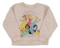 Světlerůžová mikina s Disney princeznami Primark