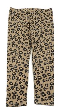 Hnědé legíny s leopardím vzorem Next