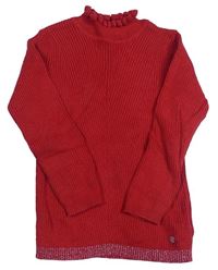 Červený žebrovaný svetr Mothercare