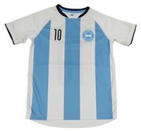 Bílo-modrý pruhovaný fotbalový dres - Argentina H&M