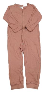 Starorůžový pyžamový overal H&M