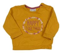 Pomerančová mikina s nápisem Ergee