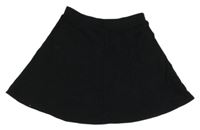 Černá tepláková kolová sukně M&S