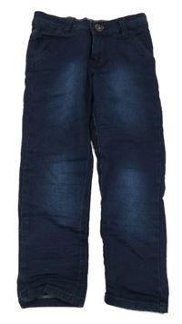 Tmavomodré skinny rifle 